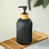 Lujo Ligero Sencillo Botella de Gel Antibacterial Botella Vacía de Vidrio Botella para Loción Tipo Bomba Gel de Ducha Champú Botella Dispensadora de Vidrio