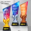 Trofeo de Cristal Baloncesto Billar Bádminton Tenis de Mesa Fútbol Natación Cuerda para Saltar GUNDAN Reunión Deportiva Divertida Premio Personalización