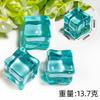 Barra de cubitos de hielo de simulación de 18 mm, decoración de fotografía, piedra de cristal, decoración de ventana, cubitos de hielo falsos, partículas de hielo, cuadrado transparente