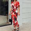 Verão 2026 Novo Estilo Transfronteiriço Europeu e Americano Comércio Exterior Roupas Femininas Elegantes Roupas de Trabalho Cor Sólida Vestido de Amarrar de Botão Único