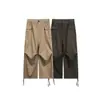 Sevennos Pantalones de Trabajo Retro Japoneses para Hombre de Primavera y Otoño, Algodón Puro, Holgados, Rectos, Casuales K102