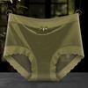 Calcinha de Renda com Cintura Média Satinada para Meninas Pure Desire Sexy Doce Xadrez Respirável Shorts Vazado Belo Bumbum Calcinhas para Mulheres