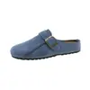 Medias Pantuflas Cerradas Rosas de Suela Gruesa para Mujer, Nuevo Estilo Verano 2026 Zapatos Birkenstock Slip-On, Sandalias Birkenstock Versátiles