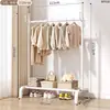 Arara de chão, cabideiro simples para quarto, cabideiro móvel, varal de roupa para varanda de casa, estante de roupas