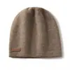 Chapéu Engrossado Chapéu de Caxemira Pura Chapéu de Pelo Feminino Chapéu de Lã Quente e Versátil Proteção para as Orelhas Chapéu de Tricô Chapéu para o Frio