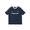 Camiseta de Manga Corta con Estampado de Tres Rayas Retro Americano para Hombre, Verano, Estilo Universitario para Parejas, Algodón Puro, Holgada, Casual
