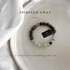 Pulsera de Piedra Uva Verde Natural y Madera de Águila, Pulsera de Cristal Versátil Estilo Fresco y Vintage, Regalo para Novia