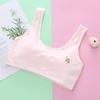 Top Tubo Plus Size Feminino Meia-Calça Cor Lisa Peça Básica Íntima Colete Pequeno Sutiã Wrap de Algodão Período de Desenvolvimento Sanduíche Estudante