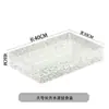 Caja Rectangular Transparente Restaurante de Hot Pot Placa de Copos de Nieve y Carne Cocina Creativa Japonesa Barbacoa Plato de Hielo Sashimi Plato de Mariscos