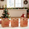 Bolsa de Tote Navideña Gruesa No Tejida, Bolsa Grande para Empaquetar Regalos, Bolsa de Tote Promocional para Centros Comerciales y Tiendas, Se Puede Imprimir con Logo