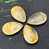 Pingente Gota de Água Olho de Tigre Rosa Ametista Pingente de Pedra de Cristal Acessórios para Brincos Colar Pulseira DIY