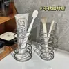 Estante de Almacenamiento de Acero Inoxidable, Organizador Multifuncional de Escritorio para Cosméticos y Artículos Pequeños, Cesta de Almacenamiento para Encimera de Baño