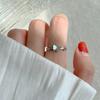 Anillo de mariposa para dedo índice para mujer, sencillo, combinable, moderno, único, dulce, con apertura, exquisito, para celebridades de Internet, para estudiantes y modernos.