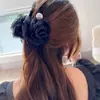Elegante y Etéreo Pasador de Flor y Perla para el Cabello, Pasador para la Parte Trasera de la Cabeza, Pinza de Tiburón Estilo Nuevo Coreano
