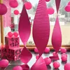 Conjunto Decorativo para Homens e Mulheres, Quarto Principal, Decoração de Casamento, Parede de Fundo para Fotos na Sala de Estar, Hotel Casa Nova, Grelhas de Papel Plissado para Janelas