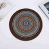 Manteles Redondos de 38 cm Seleccionados Cuidadosamente Estilo Bohemio Vajilla Caucho Posavasos de Cocina de Restaurante Venta al por Mayor Mesa de Comedor