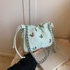 Bolso Bucket de Mujer Verano Trendy Diseño Nicho Moda Cadena Bolso Bandolera