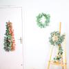 Hongyu Folha de Eucalipto Redonda Colorida Rattan Simulação Folha de Dinheiro Planta Verde Trepadeira Casamento Decoração de Casa Gancho de Porta