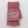 2025 Nuevos Guantes de Invierno para Mujer Tipo Mitón Amigables con la Piel Medio Terciopelo de Cristal Dibujos Animados Estudiante Cálidos Protectores Venta al por Mayor