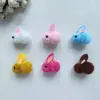 Stock listo pompones de pelo de conejo islandés de colores accesorios hechos a mano DIY alta elasticidad bolas de peluche bolitas de pelo de conejo lindas