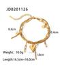 Jieding Pulseira Europeia e Americana de Aço Inoxidável com Zircônia e Pérola, Toque Sofisticado, Corrente de Metal de Nicho, Pulseira de Aço Titânio, Joia Transfronteiriça