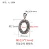 Pingente Simples de Ouro 18K Porta Vazio Feminino Xiangyun Estilo Chinês Retrô Porta Colar DIY Cera de Abelha Hetian Jade Acessórios Porta Vazio