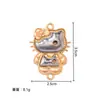 Gatinho Fofo Canção Jin Base DIY Material Base Tecido Dupla Face Artesanal Gatinho Canção Jin Acessórios para Chaveiro