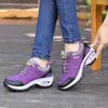 Zapatos de mujer con amortiguación de aire, suela gruesa, bajos, informales, de moda, para primavera