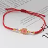 Pulseira Trançada Círculo Qiankun, Estilo Nó Chinês, Símbolos de Maçã e Desejo, Fragmentos de Prata, 0kg Atrações Turísticas, Fabricante Transfronteiriço, Atacado de Joias
