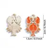 Nuevos Colgantes Esmaltados de Tiburón y Tortuga de la Serie Oceánica Accesorios de Joyería de Aleación de Dibujos Animados para Bricolaje Colgantes Populares de Venta Transfronteriza