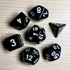 Juego de Dados Poliedros D&D con Patrón de Mármol, Color Mixto Transparente D4D6D8D10D12D20 Caras, Coc, Juego de Mesa, Juego de Siete Piezas