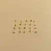 Acessórios artesanais DIY clip de fechamento de panela de pressão em ouro 18k e prata fivela de posicionamento de cabo de aço