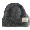 Gorro de lana de oveja de invierno, nuevo estilo, tejido a mano, estilo japonés, sencillo, moderno y elegante, para mujer, cálido y grueso, gorro Baotou.