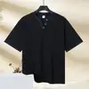 Camiseta Suelta de Moda Falsa de Dos Piezas con Bloques de Color y Mangas Cortas, Top Base Elegante de Verano con Cuello en V y Mangas Cortas