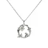 Collar de Conejo Lindo Floral para Mujer, Diseño de Nicho de Verano, Colgante Serie Bosque Estilo Chino, Cadena para Clavícula Año del Conejo Zodiacal Piedra Lunar
