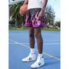 Modernos Shorts Deportivos Casual Americanos hasta la Rodilla para Hombre, Verano Nuevo Llama Sueltos de Cuatro Puntos para Entrenamiento