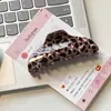 Jiayue Accesorios Lazo Estampado Leopardo Pinza de Garra Diseño de Nicho de Moda Pinza para el Cabello Accesorio para el Cabello Verano