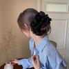 Elástico de Cabelo de Renda de Quatro Camadas para Mulheres Estilo Coreano Grande Corda de Cabelo Faixa de Cabeça Retrô Feito à Mão Acessórios de Cabelo de Alta Qualidade Adorno de Cabeça