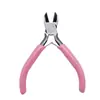 Alicates de Punta Fina Rosados Multifuncionales Hechos a Mano para Manualidades, Alicates para Joyería, Juego de Alicates para Joyería, Min Herramienta de Enrollado y Ensartado para Joyería