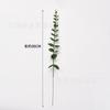 Simulação único ramo eucalipto planta casamento casa floral arranjo de flores folha material bonsai bonsai acessórios dinheiro Ramo