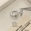 Pendientes de cobre ecológicos para todo el cuerpo, diseño de cruz de iris a la moda, sentido de diseño, barra curva de moda, ear cuff, pendientes para agujero de oreja