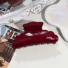 Pinza para el pelo de estilo coreano simple con diseño de mármol y degradado para recogidos en la nuca, Pinza de tiburón con encaje, Accesorio para el pelo Pinza para el pelo ovalada