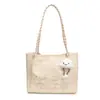 Bolsa de Hombro Sencilla Casual para Estudiantes Universitarios a la Moda para el Verano 2025 Nueva Bolsa Tote de Gran Capacidad para Mujer