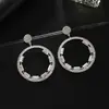 Pendientes de aro de cristal con pedrería estilo japonés y coreano, sencillos y frescos, para chica, en stock E767
