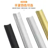 1316 Manija de Aleación de Aluminio de Barra Recta en Negro Mate Bicolor para Gabinetes y Cajón de Aluminio Espacial Manija Pequeña