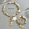 Joyería europea y americana transfronteriza, collar con diseño geométrico de concha y caracola estilo oceánico, conjunto de joyería versátil y de alta gama para mujer