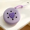 Bolsa de Agujero de Silicona con Dibujo Animado Spot, Mini Billetera para Monedas, Bolsa DIY para Cosméticos, Bolsa para Auriculares, Colgante para Llavero, Regalo