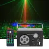 Luz Láser de Patrón Cuadrado Transfronteriza, Luz Giratoria de Colores, Luz de Escenario, Mini Luz Láser, Luz Láser USB para Atmósfera de KTV