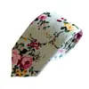 Gravata de Algodão Estampada Moderna para Homens e Mulheres 6cm Tendência Amarrada à Mão Padrinhos e Noivo Casamento Gravata Estreita Formal Estilo Britânico