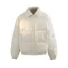 Jaqueta de Algodão Masculina Jack's, Marca Chinesa Tendência, Inverno Confortável Casual Novo Estilo, Casaco de Algodão com Gola de Lã de Cordeiro Falsa
